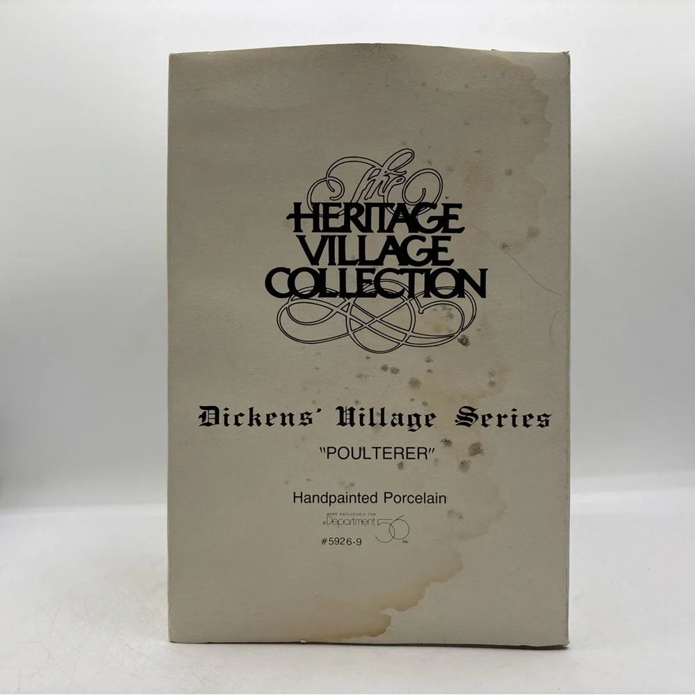 Department‎ 56 1988 Vintage HVC Dickens Village Series Poulterer 5926-9 Retired